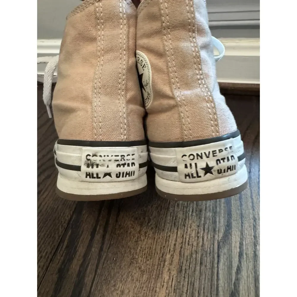 Converse Chuck Taylor All Star Lift Platform High Top Sneakers Kids 13.5 Beige